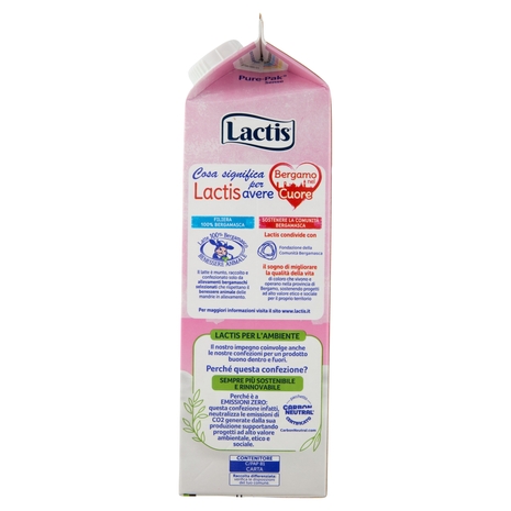 Lactis Latte Parzialmente Scremato Pastorizzato a temperatura elevata Bergamasco 1000 ml